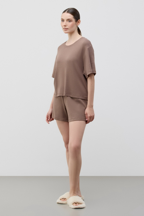 картинка Комплект футболка и шорты в рубчик от магазина Одежда+