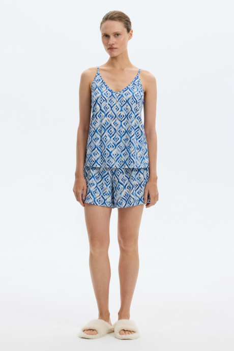 картинка Комплект с топом и шортами из хлопка с модалом от магазина Одежда+