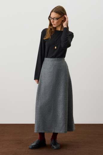 картинка юбка тем.серый меланж от магазина Одежда+