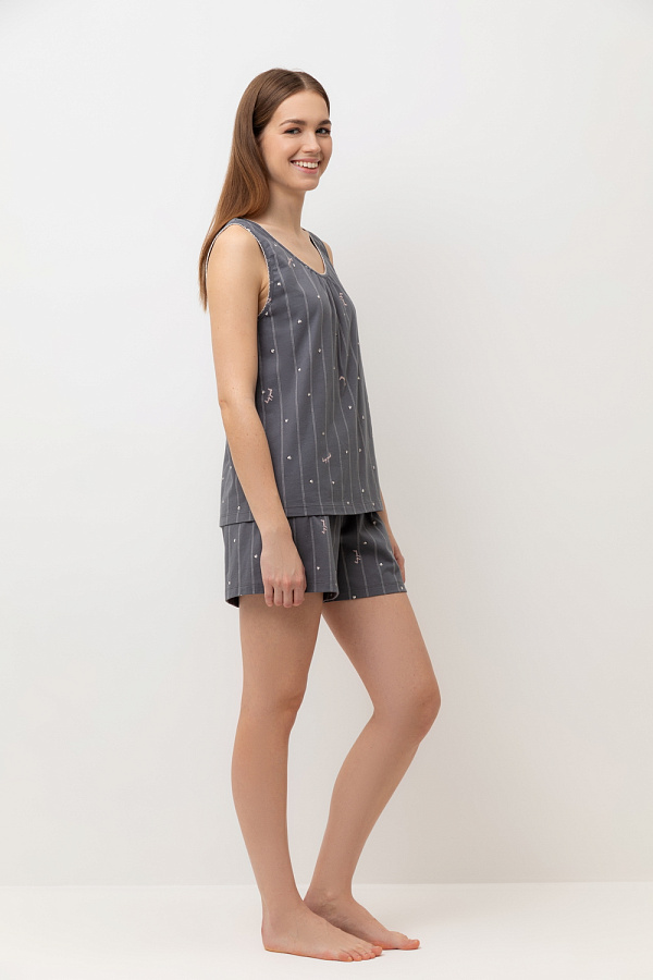 картинка Комплект топ и шорты из 100% хлопка от магазина Одежда+