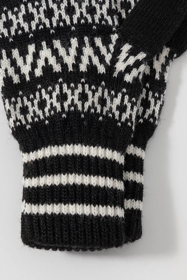 картинка Перчатки вязаные из полушерсти от магазина Одежда+