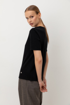 картинка Футболка из мягкого хлопка в рубчик от магазина Одежда+