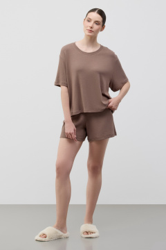 картинка Комплект футболка и шорты в рубчик от магазина Одежда+